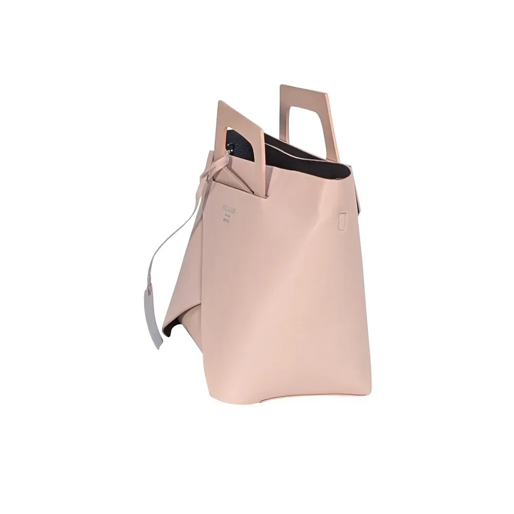 Persaman - Light Pink Leather Satchel Bag